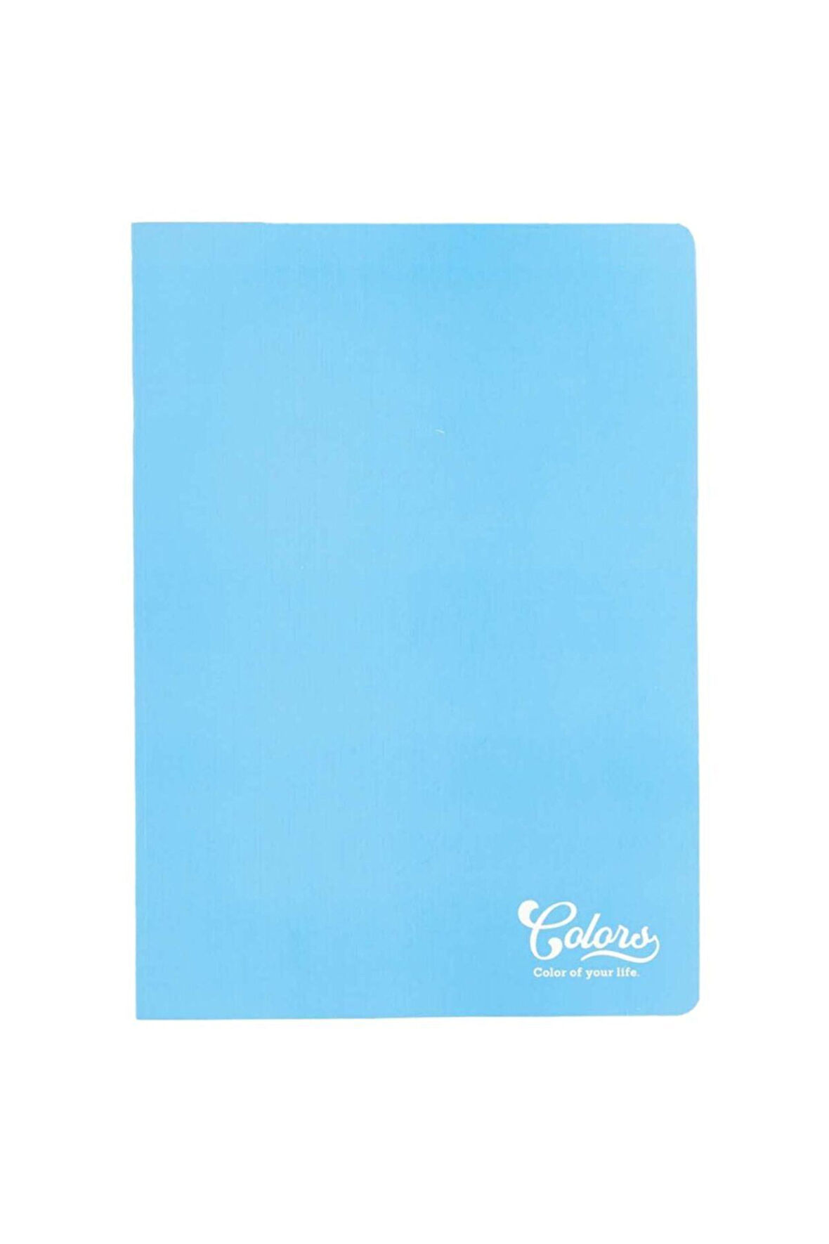 Colors A5 40 Yaprak KARELİ Karton Kapak Mavi