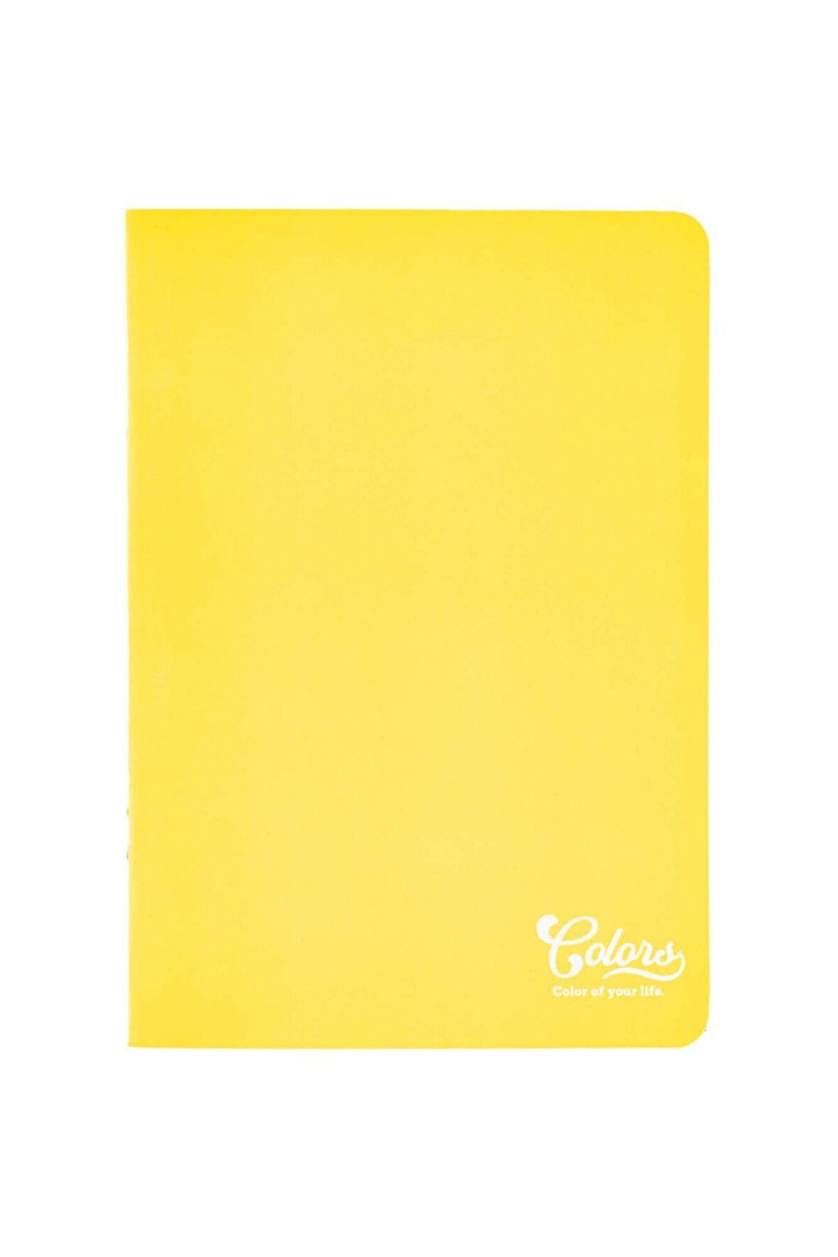 Colors A5 40 Yaprak ÇİZGİLİ Karton Kapak Sarı