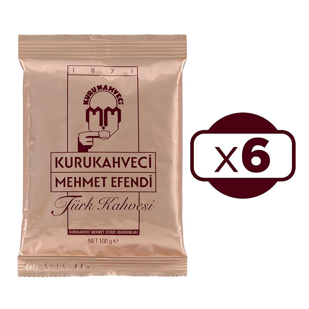 Mehmet Efendi 100 gr 6'lı Türk Kahvesi