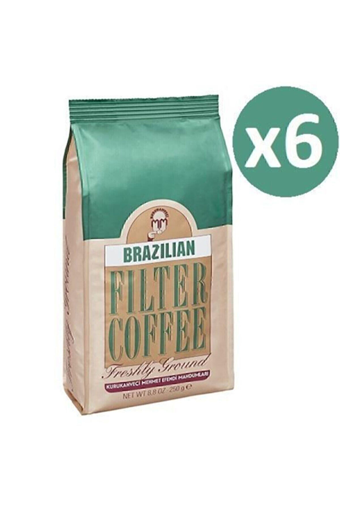 Mehmet Efendi Brazilian Filtre Kahve 250gr - 6 Adet