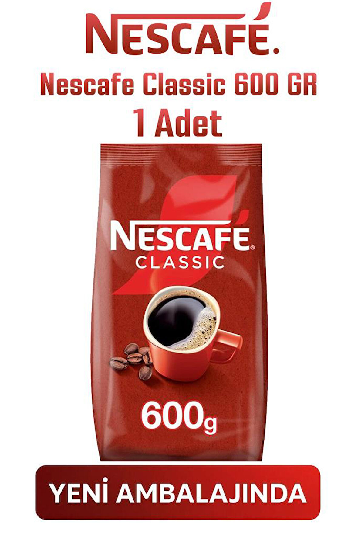Nescafe Classic Çözülebilir Hazır Kahve 600gr