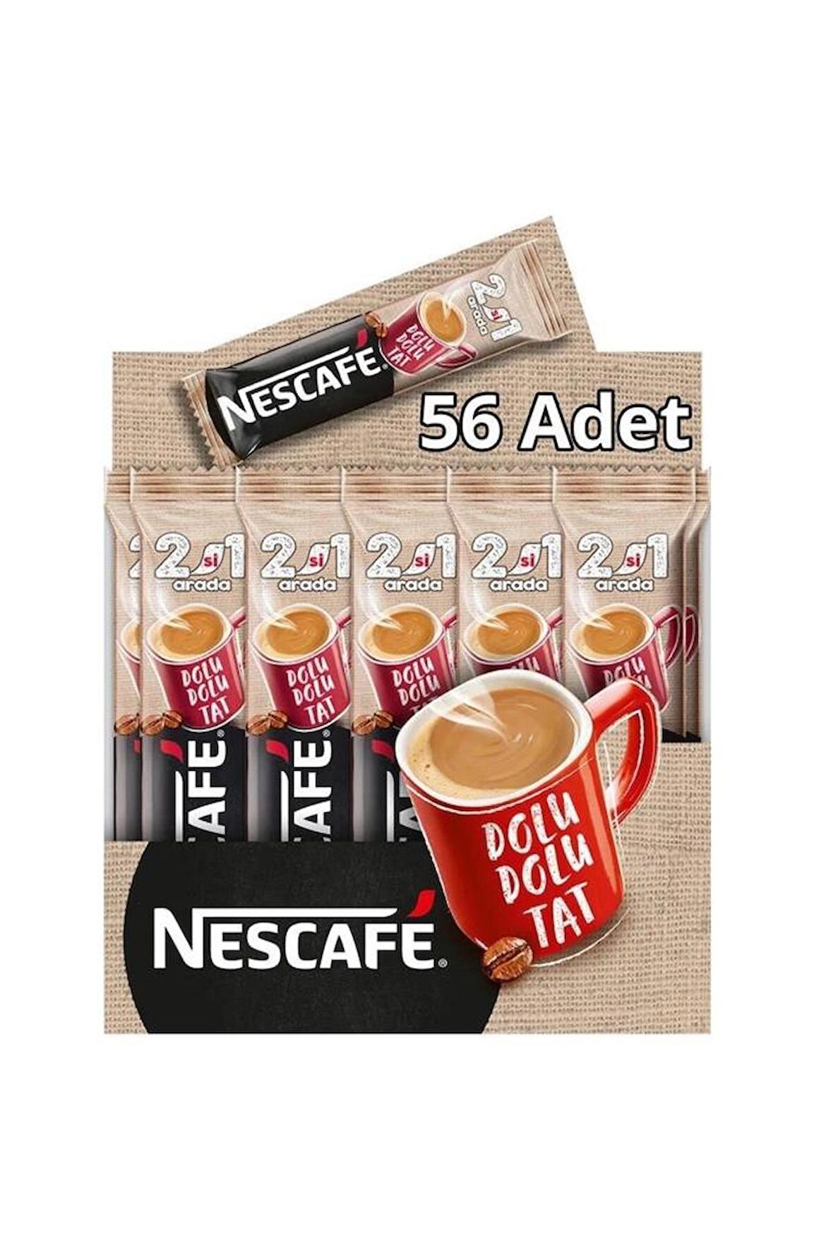 Nescafe 2'si 1 Arada 10 gr 56'lı Hazır Kahve