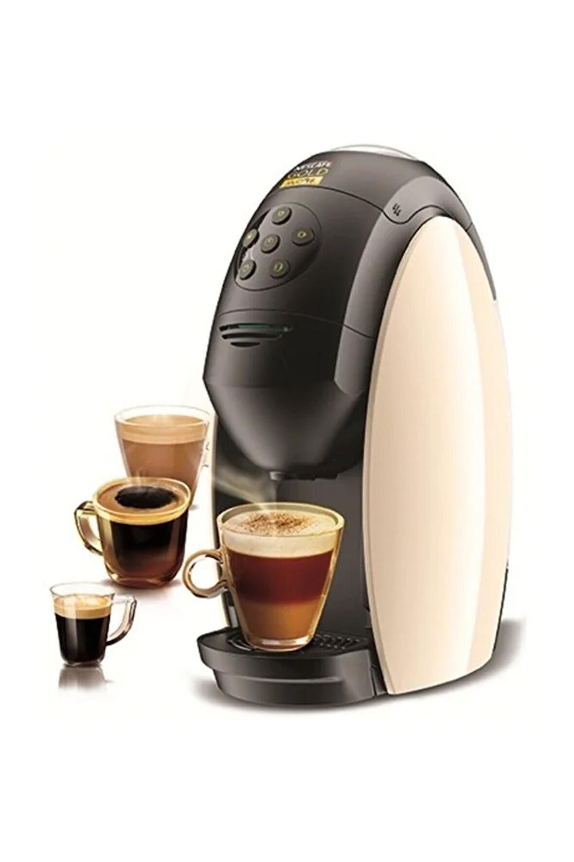 Gold My Cafe Kahve Makinesi Krem Bej