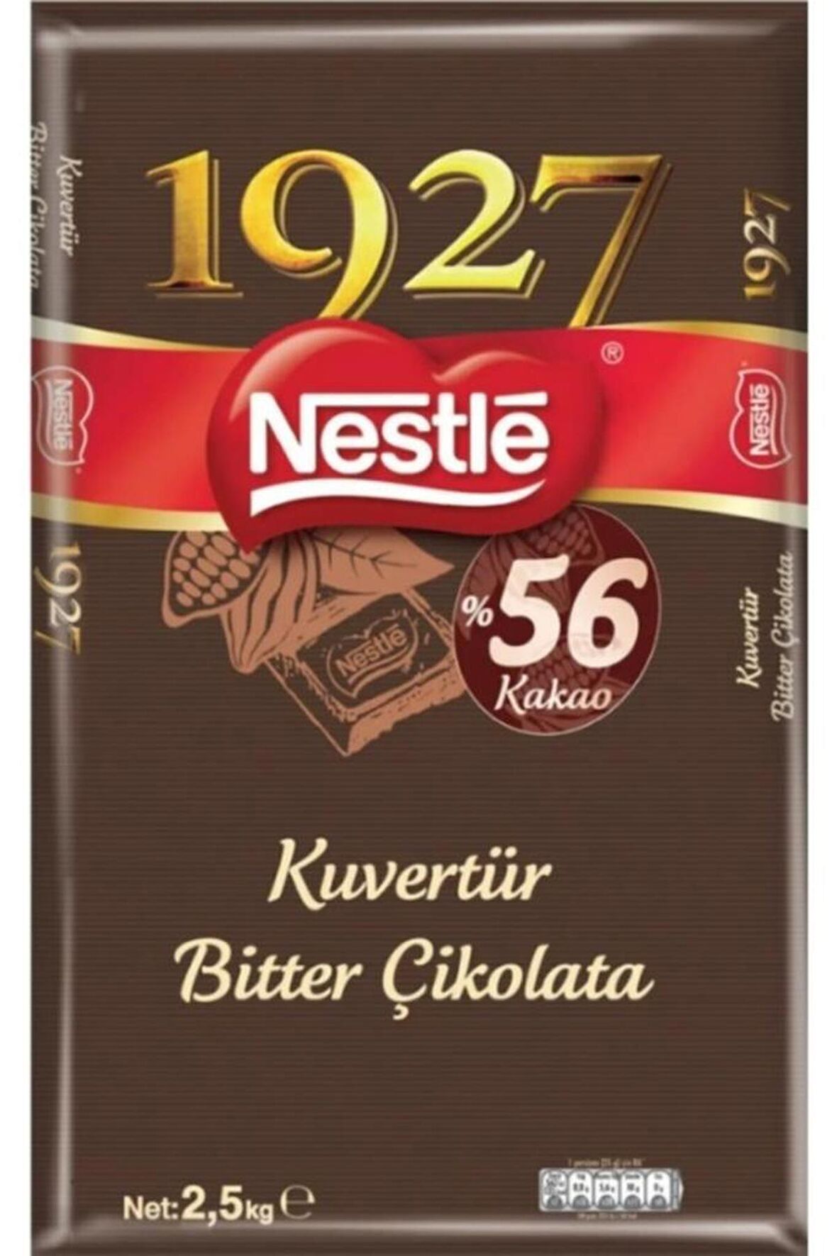 Nestle Docello Kuvertur Bitter 2,5 kg