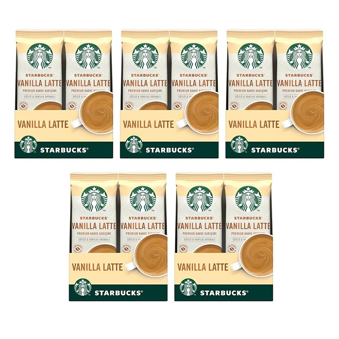 Starbucks Vanilla Latte Premium Kahve Karışımı 21.5 G X 50 Adet