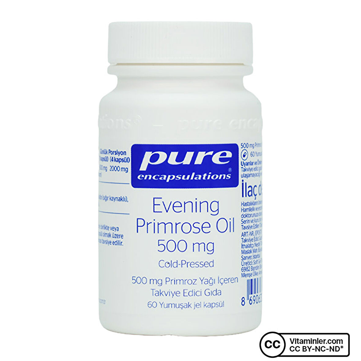 Pure Encapsulations Evening Primrose Oil 60 Kapsül - AROMASIZ