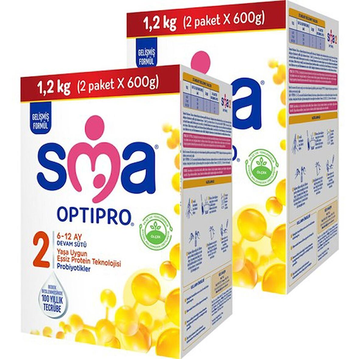 SMA Optipro 2 Prebiyotik Devam Sütü 2 x 1200 gr