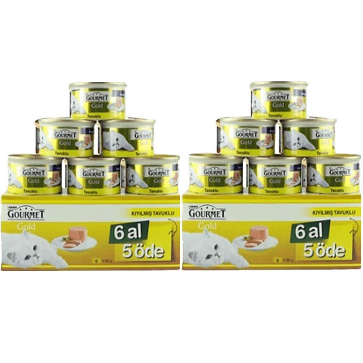 Gourmet Gold Kıyılmış Tavuk Etli Kedi Konservesi 85 Gr 12 Al 10 Öde