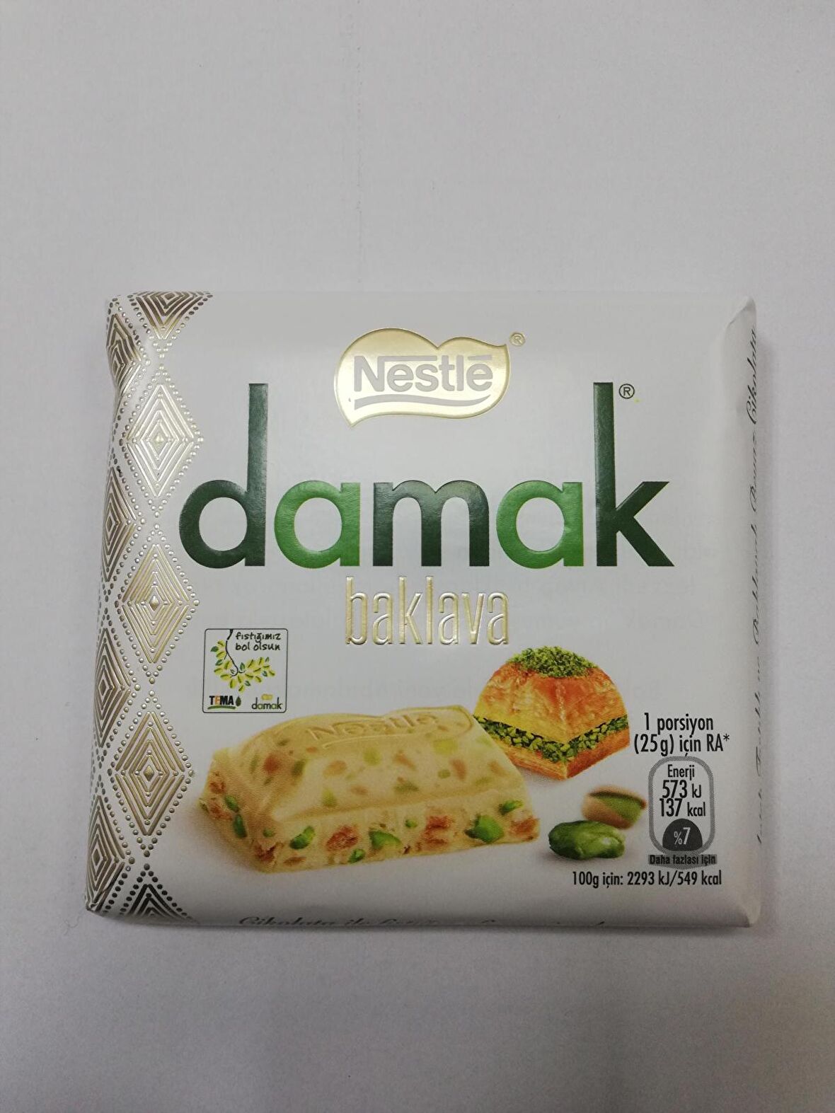 Nestle çikolata 60gr damak baklava