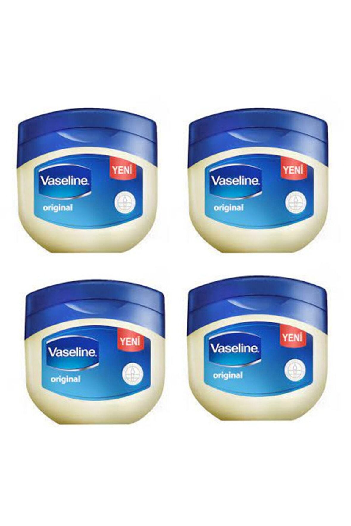 Vaseline Canlandırıcı Tüm Cilt Tipleri için  Vücut Kremi 4x100 ml 