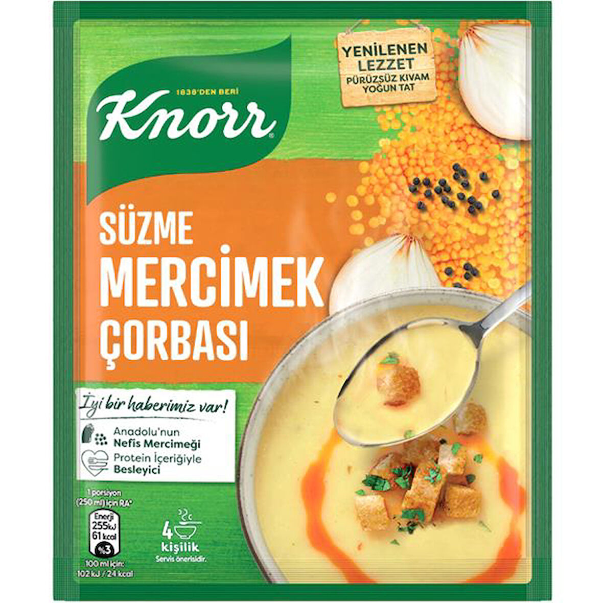 KNORR ÇORBA MERCİMEK 76 GR X 12 ADET