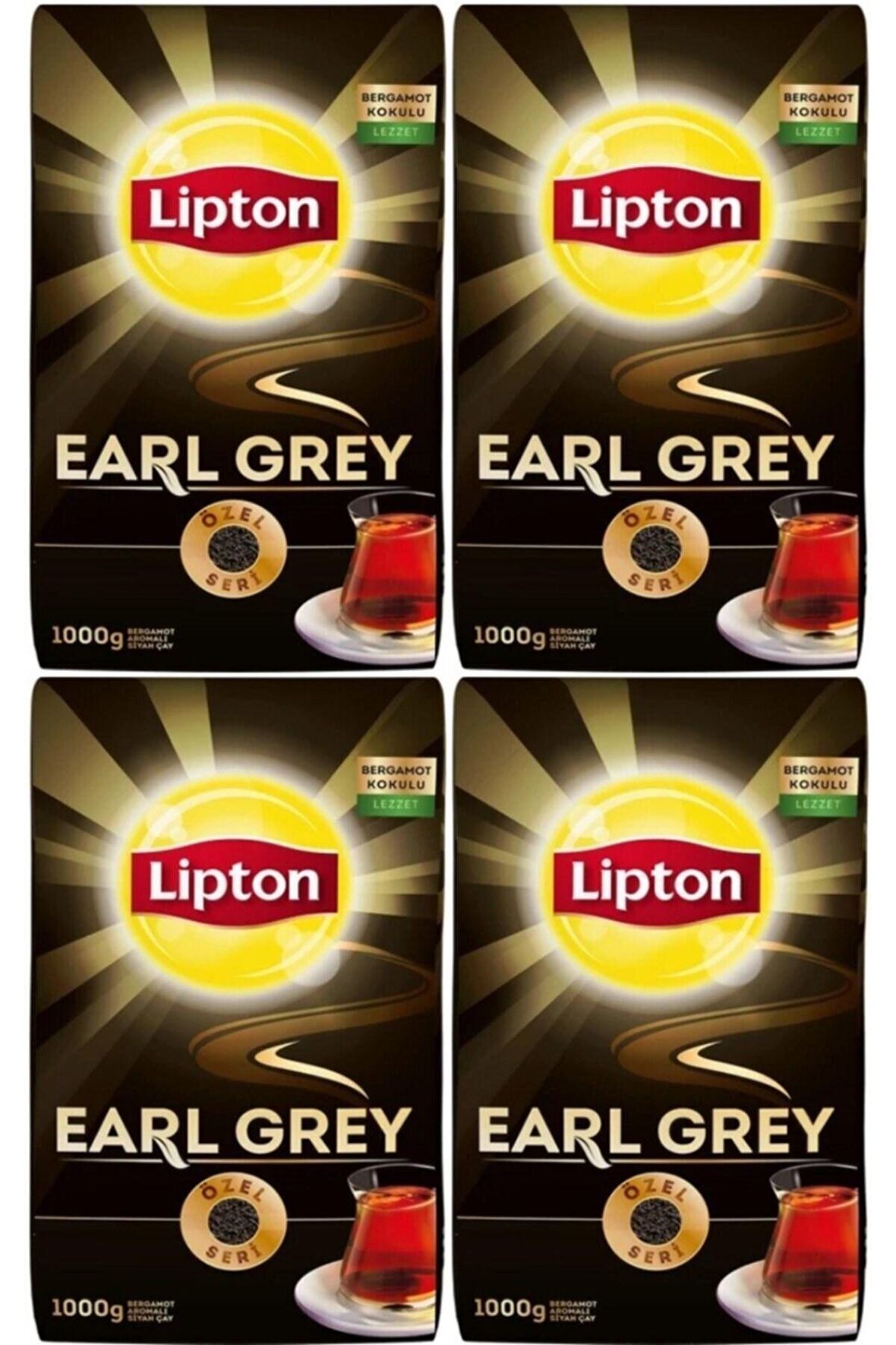 Lipton Earl Grey Bergamot Dökme Siyah Çay 1000 gr 