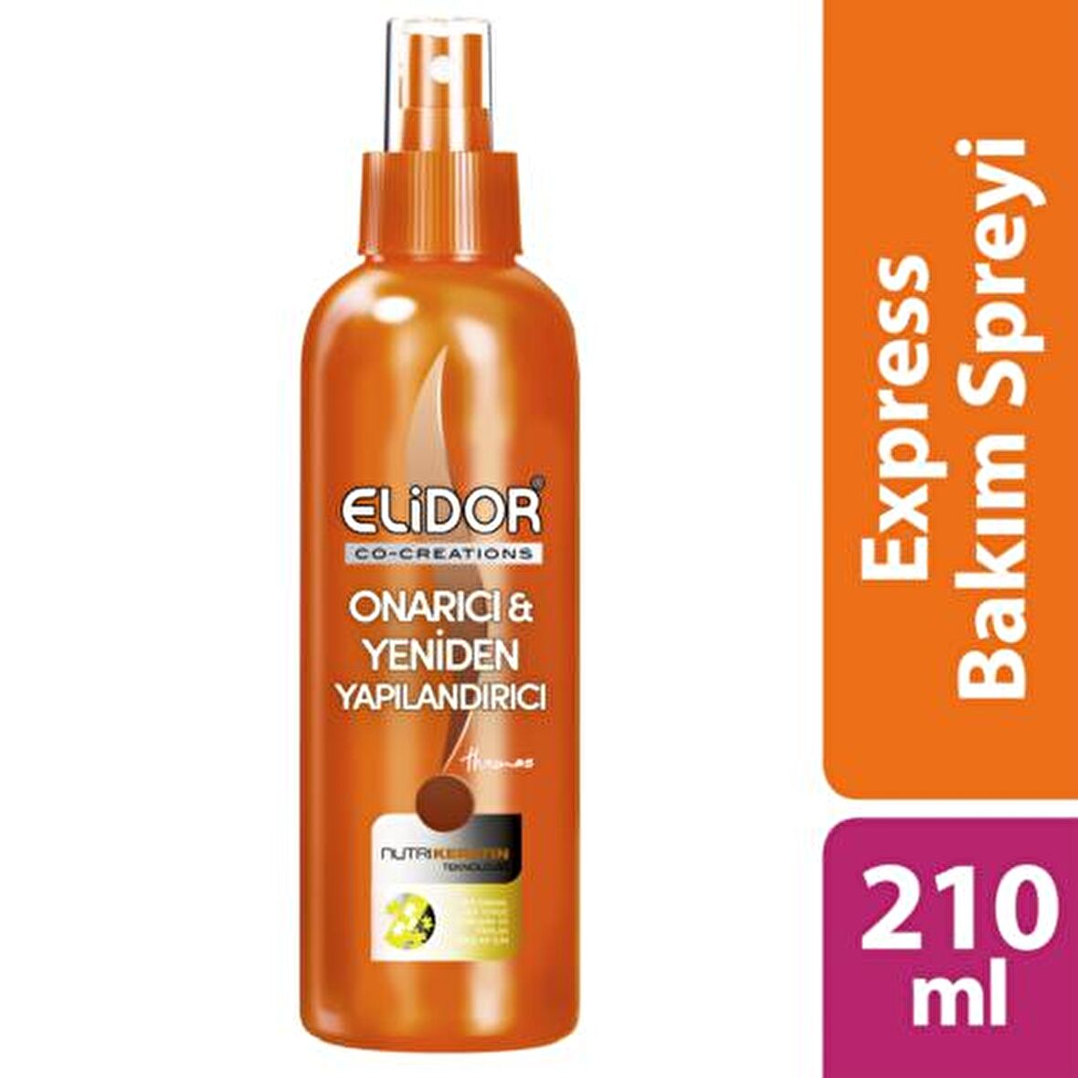 Elidor Anında Onarıcı Bakım Onarıcı Tüm Saç Tipleri İçin Keratinli Bakım Yapan Sıvı Sprey Saç Kremi 210 ml