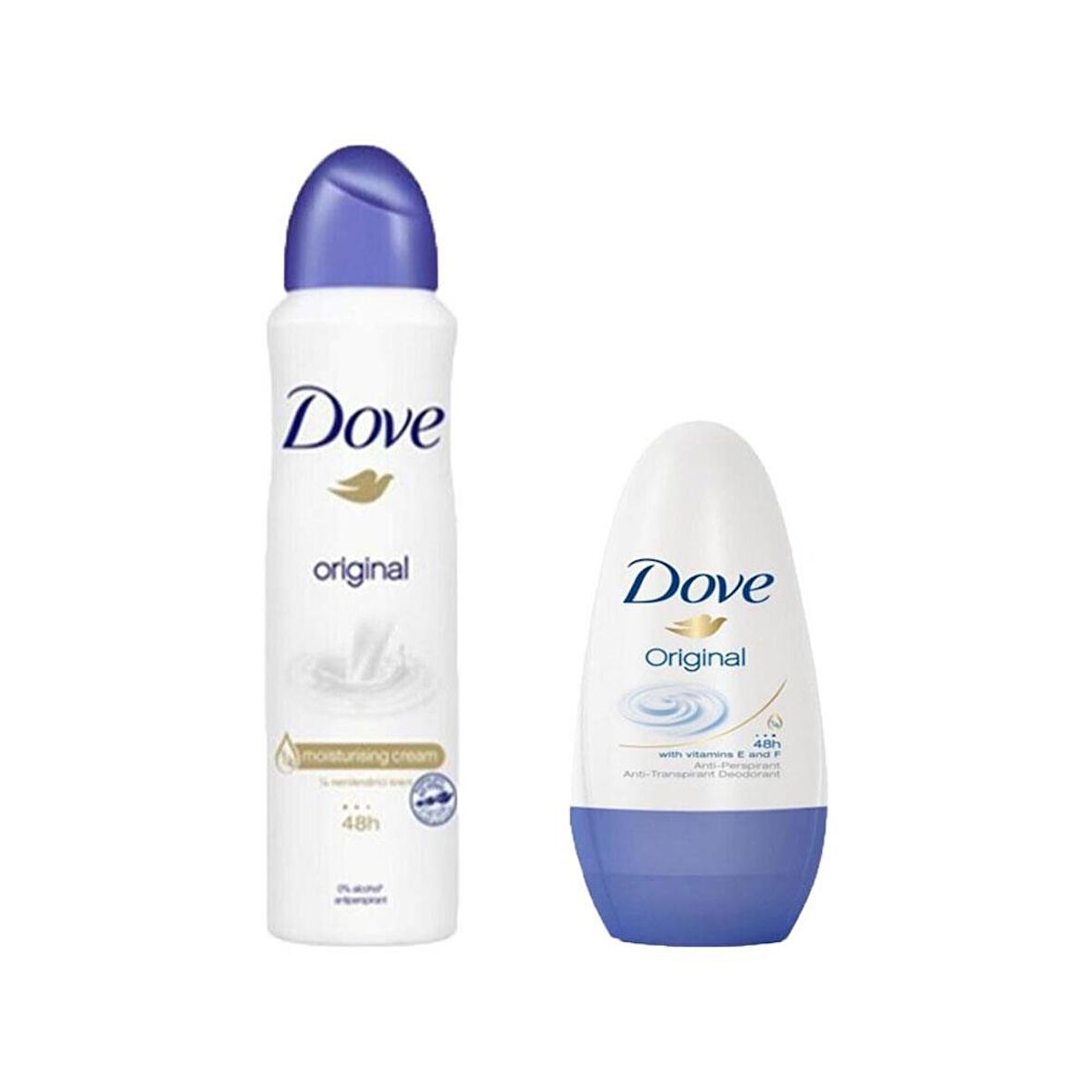 Dove Original Kadın Sprey Deodorant 150ML + Dove Roll-On Original 50 ML 2li Set