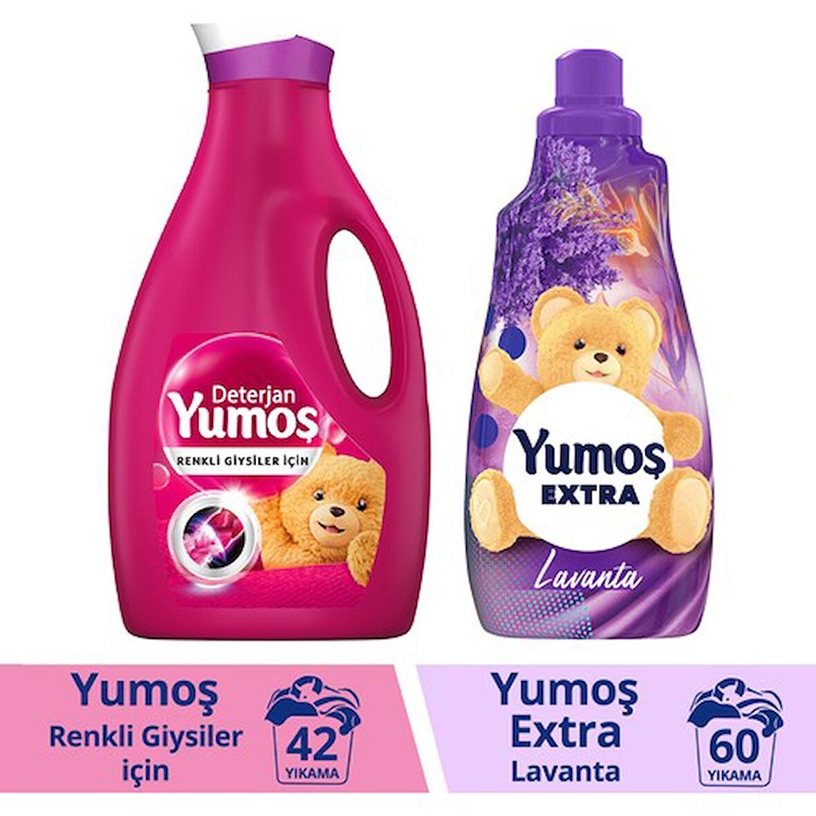 Yumoş Ekstra Lavanta + Yumoş Deterjan Renkliler