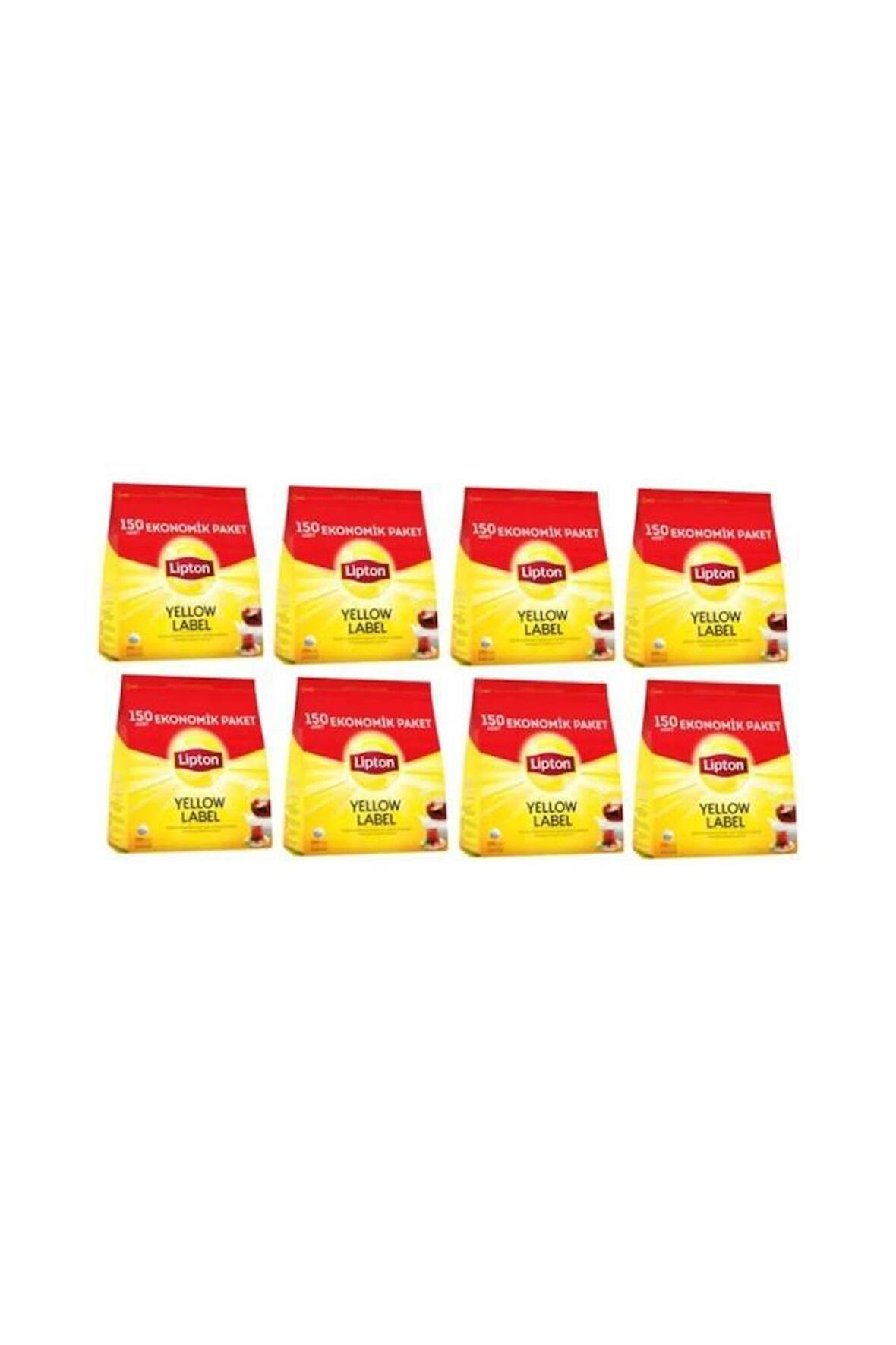 Lipton Yellow Label Demlik Siyah Poşet Çay 150 Adet 8 Paket