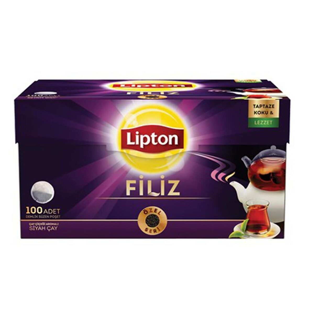 Lipton Filiz Organik Demlik Poşet Siyah Çay 100'lü 