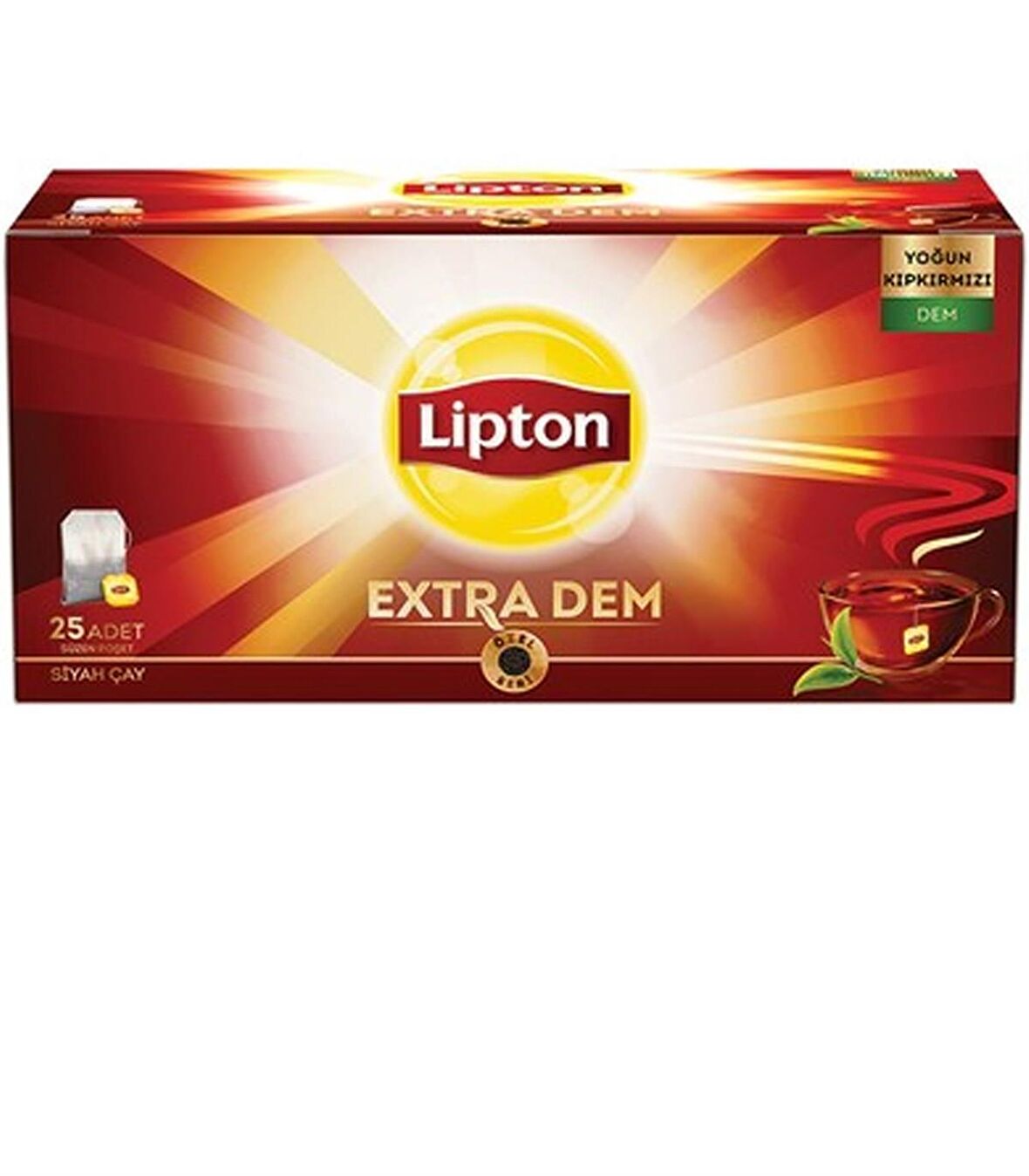 Lipton Extra Dem Organik Bardak Poşet Siyah Çay 50 gr 25'li 