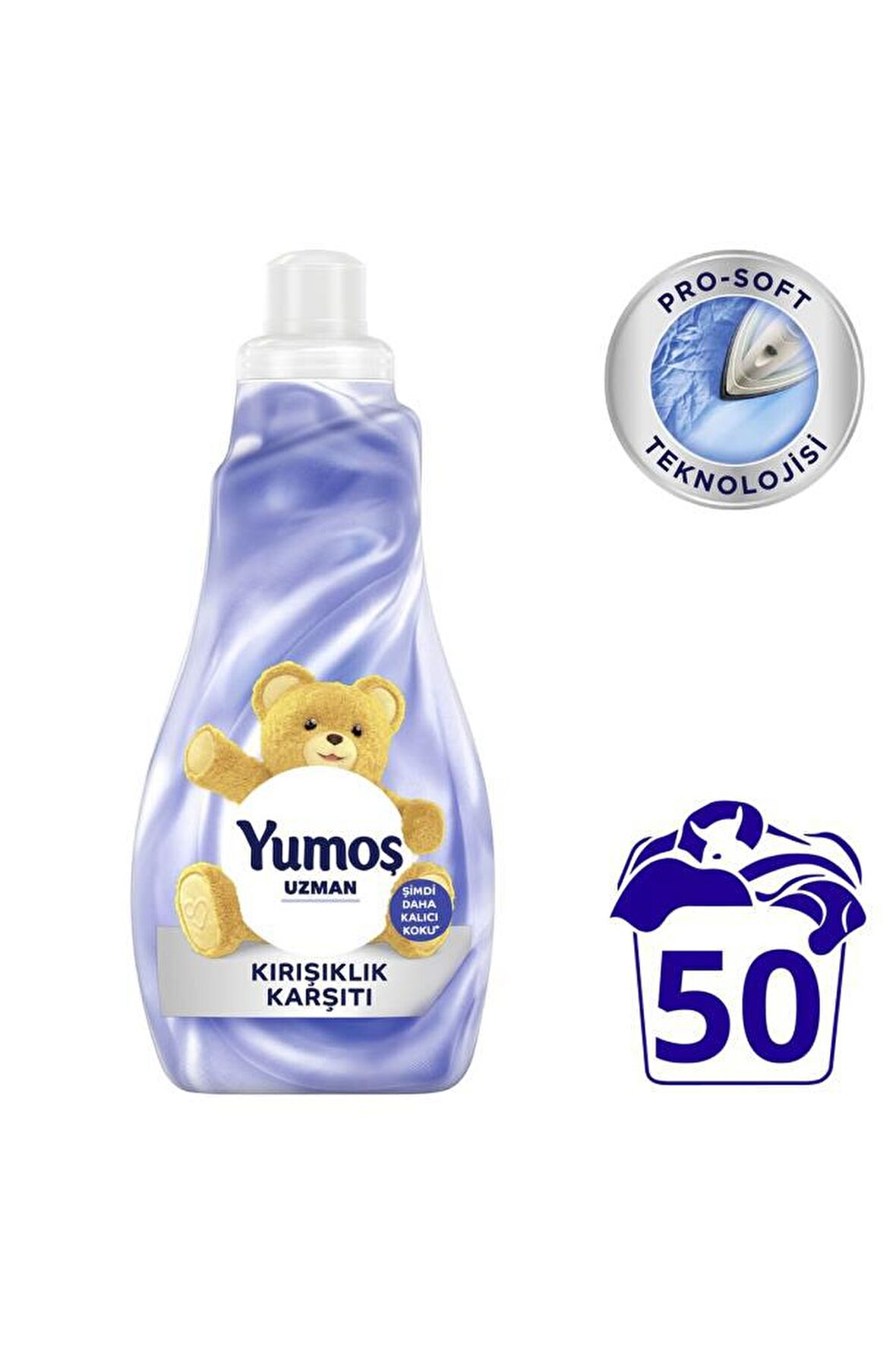 Yumoş Uzman Kırışıklık Karşıtı Beyazlar ve Renkliler İçin Konsantre Yumuşatıcı 1200 ml 50 Yıkama