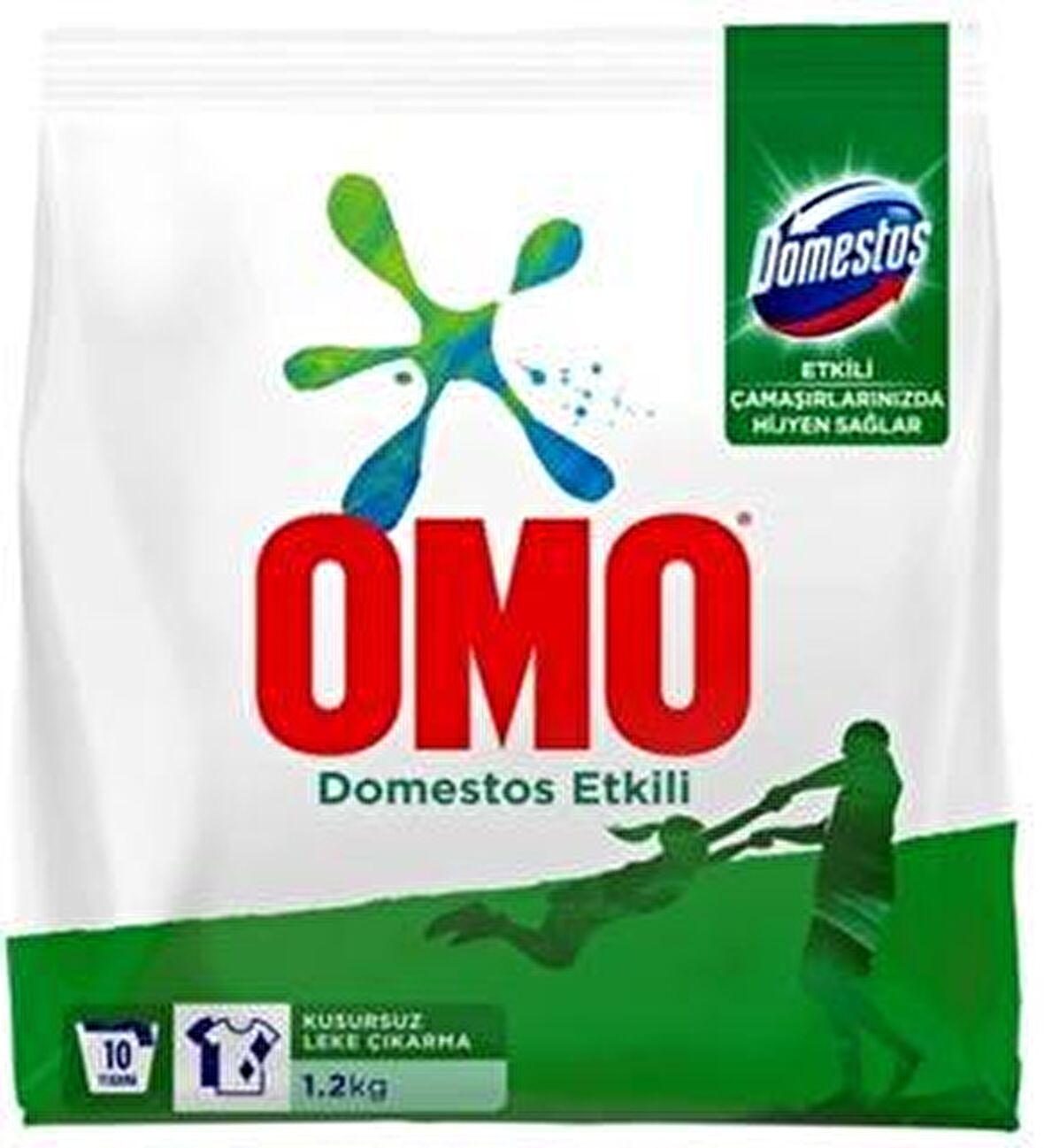 Omo Domestos Etkili Parfümlü Beyazlar İçin Toz Çamaşır Deterjanı 1.2 kg 8 Yıkama