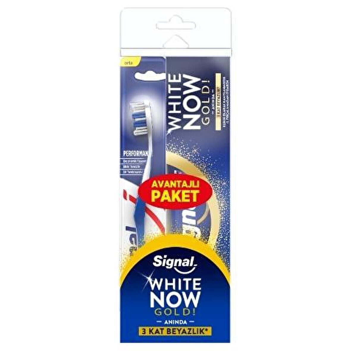 Signal White Now Gold Beyazlatma Diş Macunu 75 ml & Diş Fırçası 