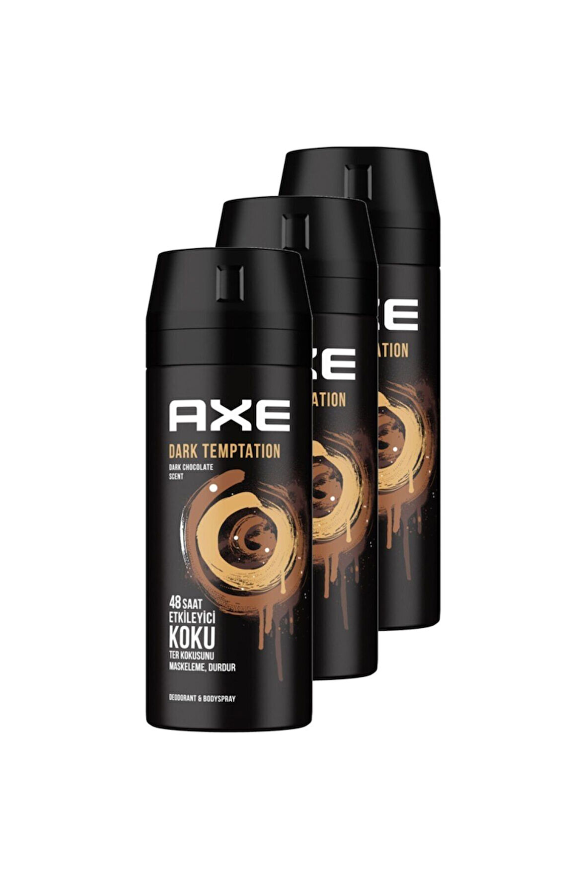 Erkek Deodorant Dark Temptation 150 mll 3'lü Avantaj Paketi  8690637981494-003