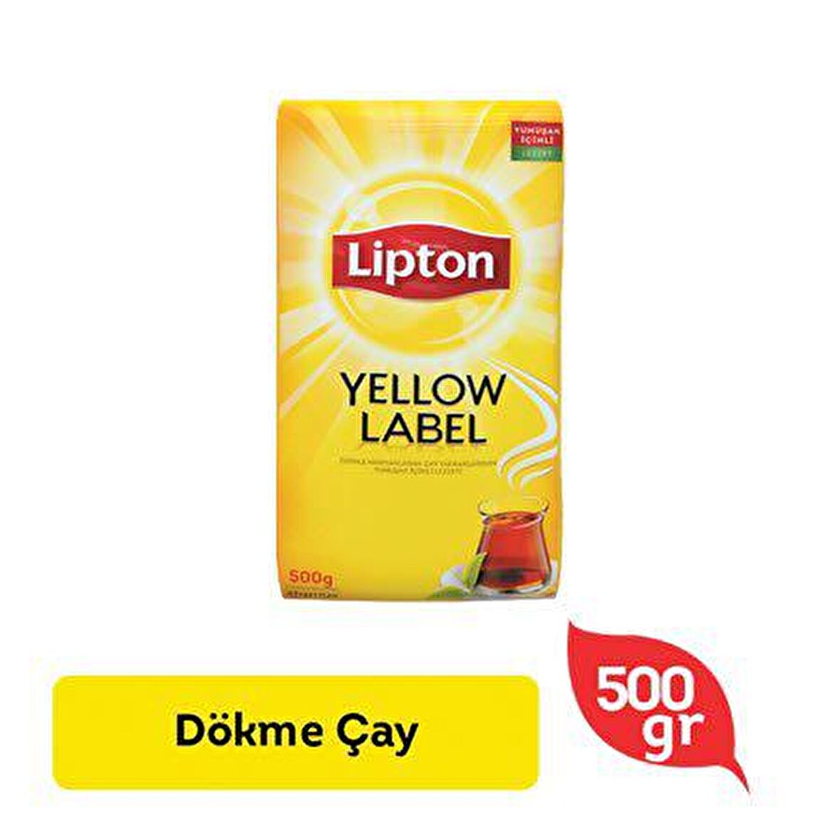 Lipton Yellow Label Organik Dökme Siyah Çay 500 gr 