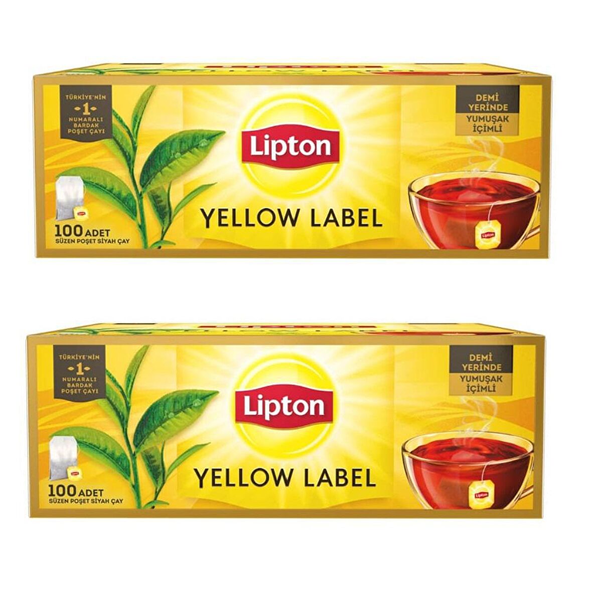 Lipton Yellow Label Bardak Poşet Siyah Çay 100'lü Fiyatları Ve ...