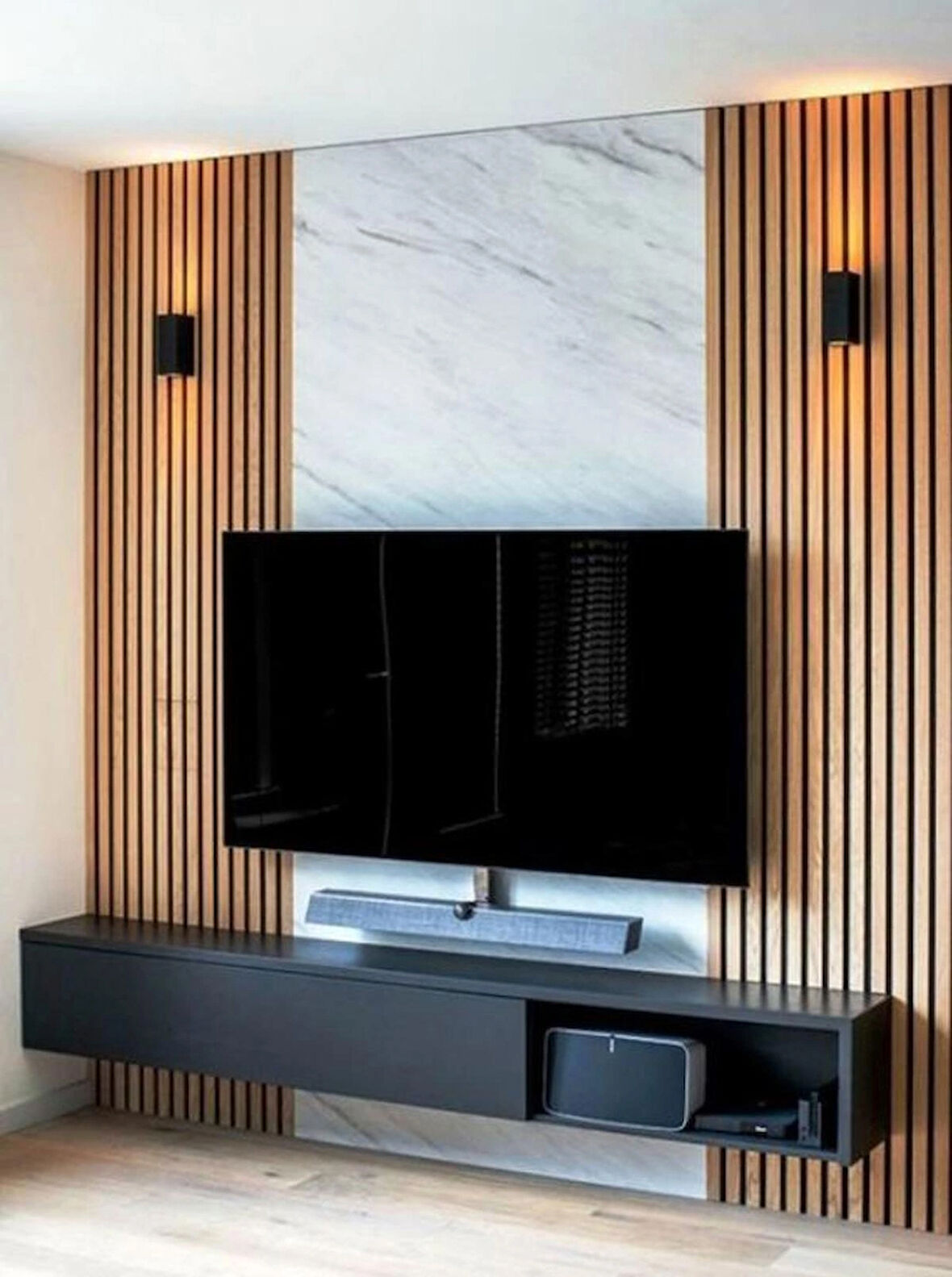 120 CM 12 ADET KENDİNDEN YAPIŞKANLI AHŞAP ÇITA - SAFİR MEŞE