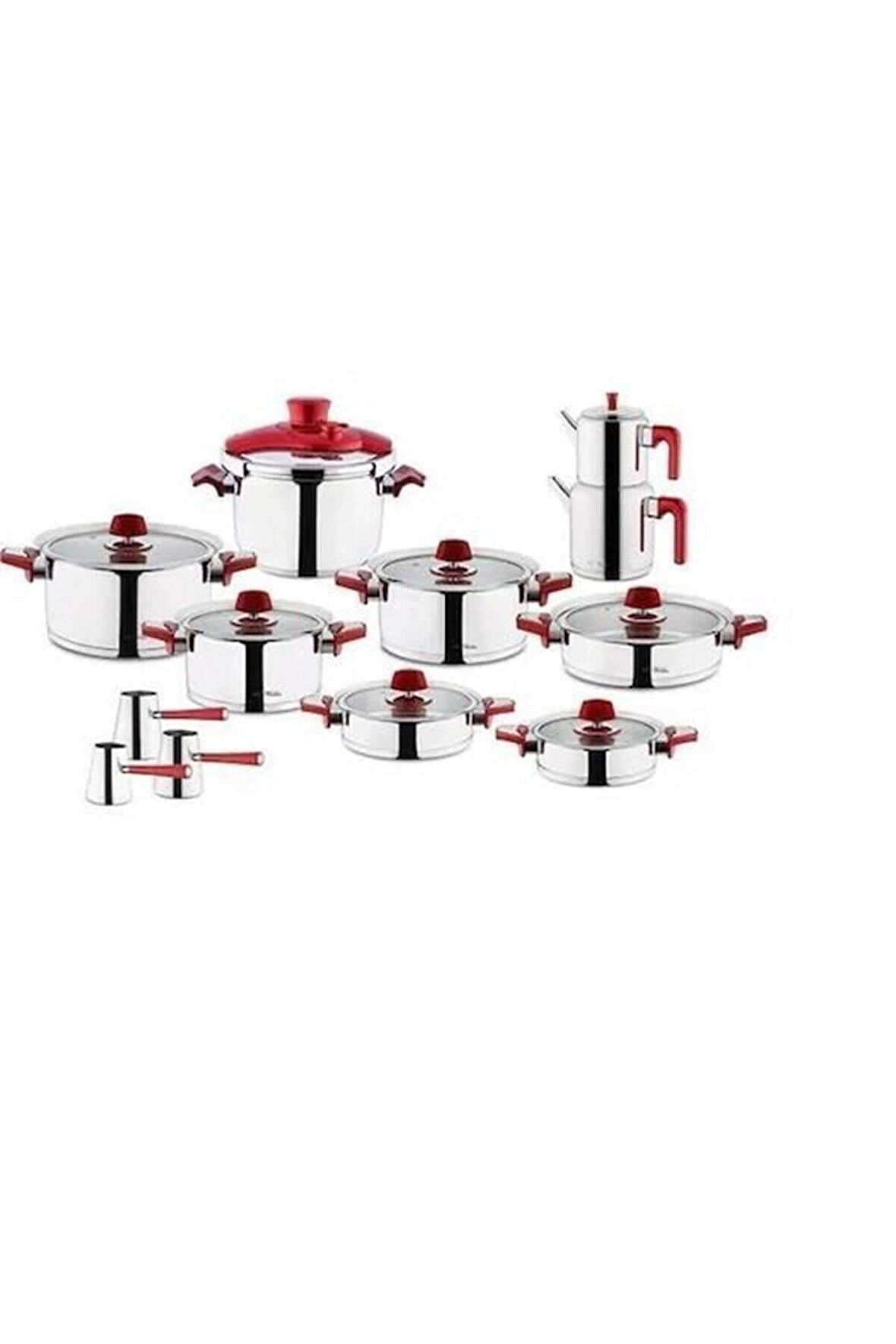 Aryıldız Flamingo 22 Parça Red Cam İdeal Set