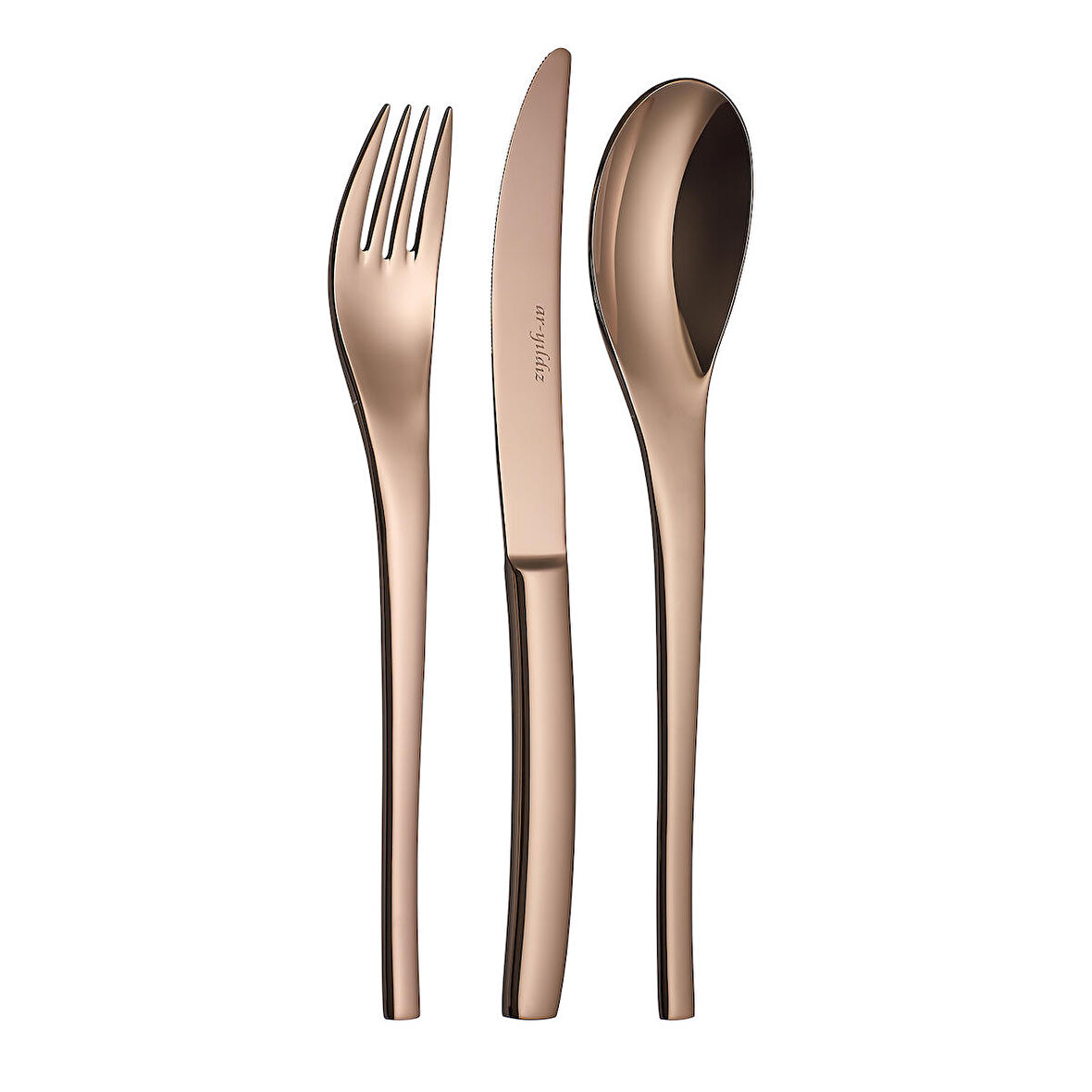 Aryıldız Jazz Titanium Bronz 36 Parça Çatal Kaşık Bıçak Takımı