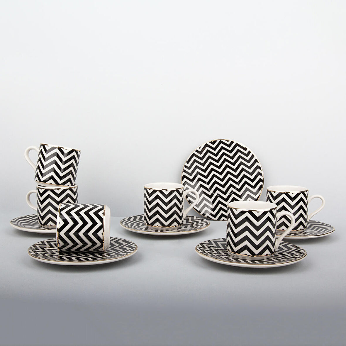 Aryıldız Mundo 6 Kişilik Türk Kahve Fincan Takımı 100 Ml