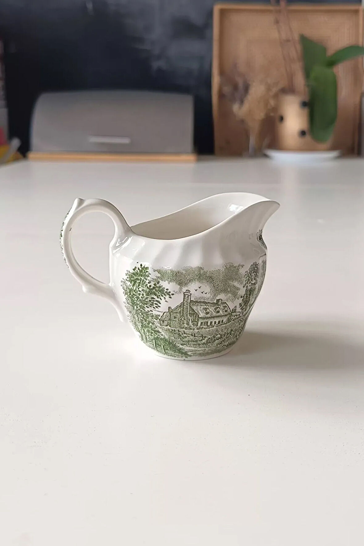 British Anchor Memory Lane Ironstone Vintage Sütlük