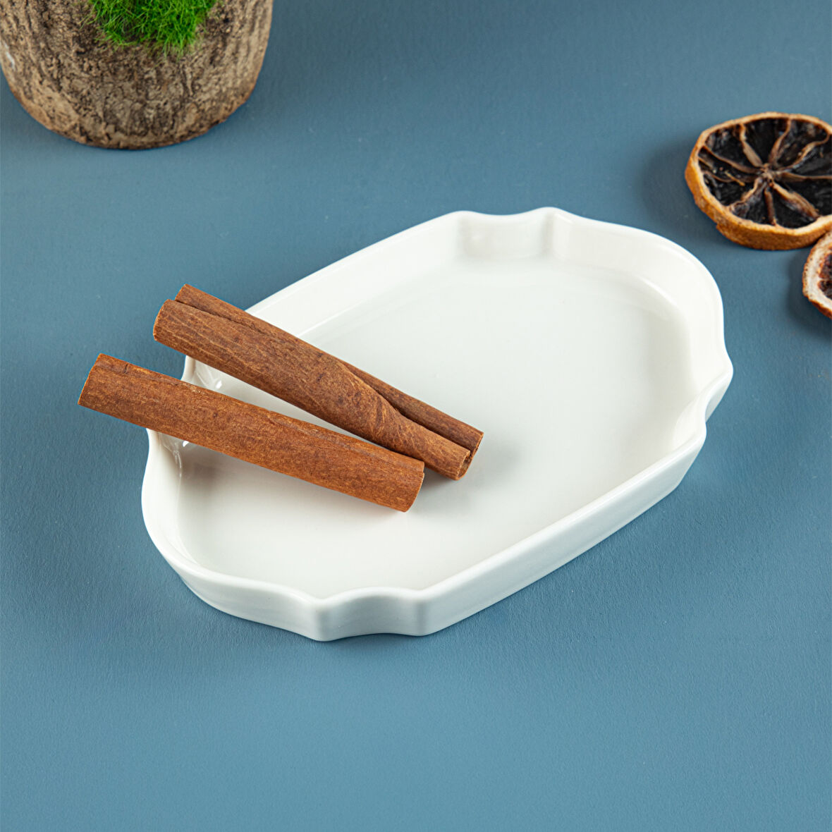 Aryıldız Lunar Kare Oval Servis Tabağı 15 cm