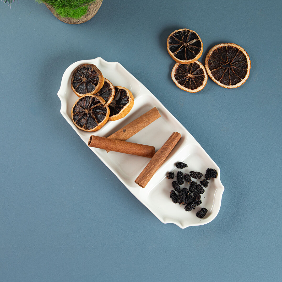 Aryıldız Lunar Kare 3 Bölmeli Tabak