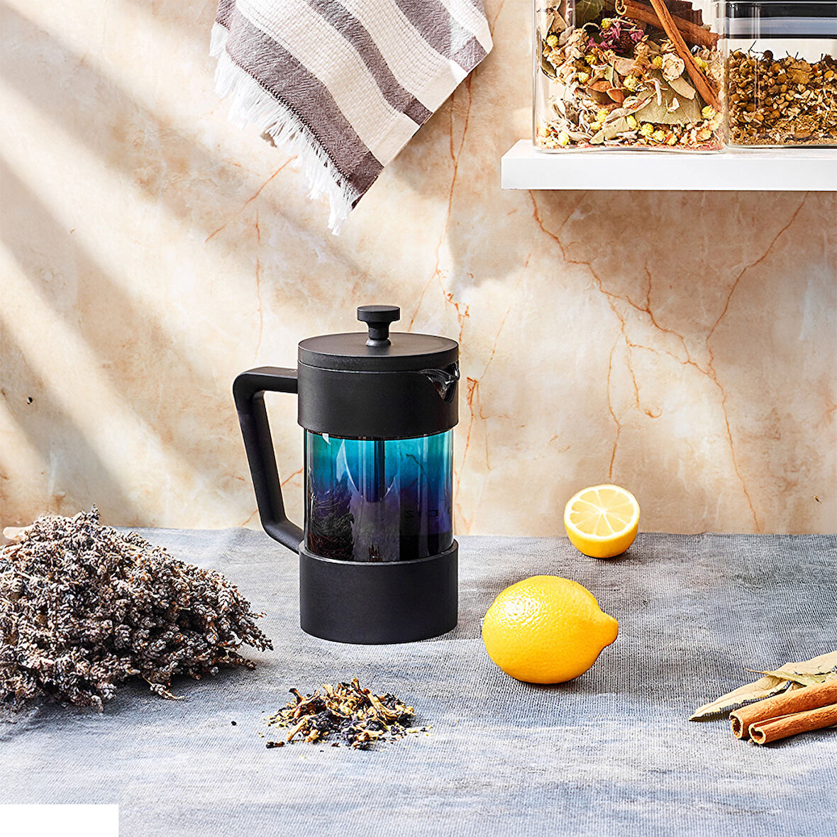 Aryıldız Doppio Black French Press 600 ml