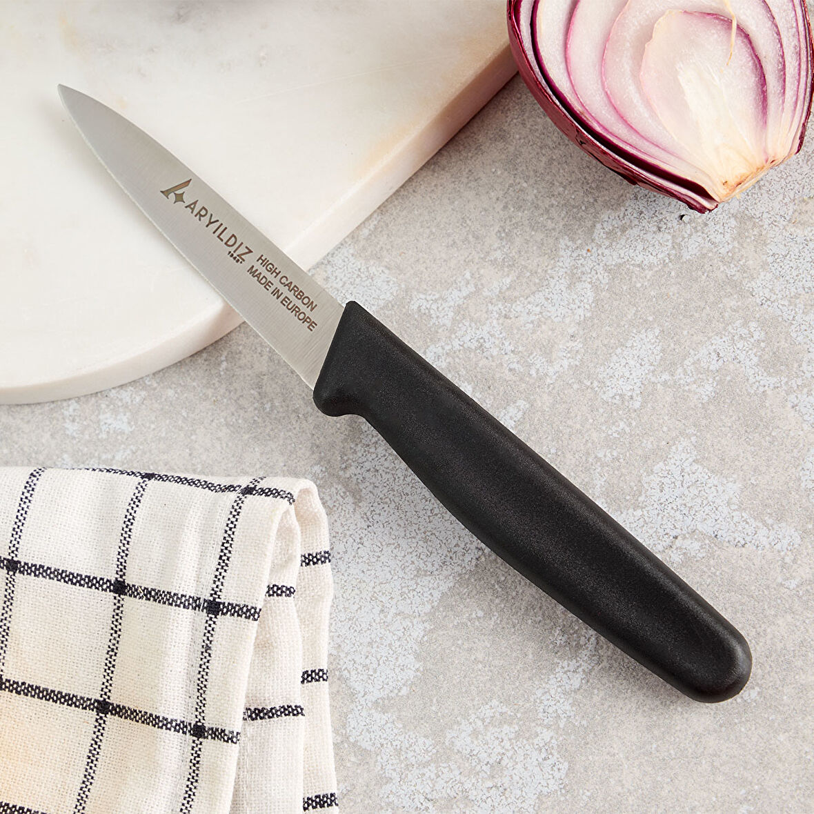 Aryıldız Daily Soyma Bıçağı Siyah 9 cm