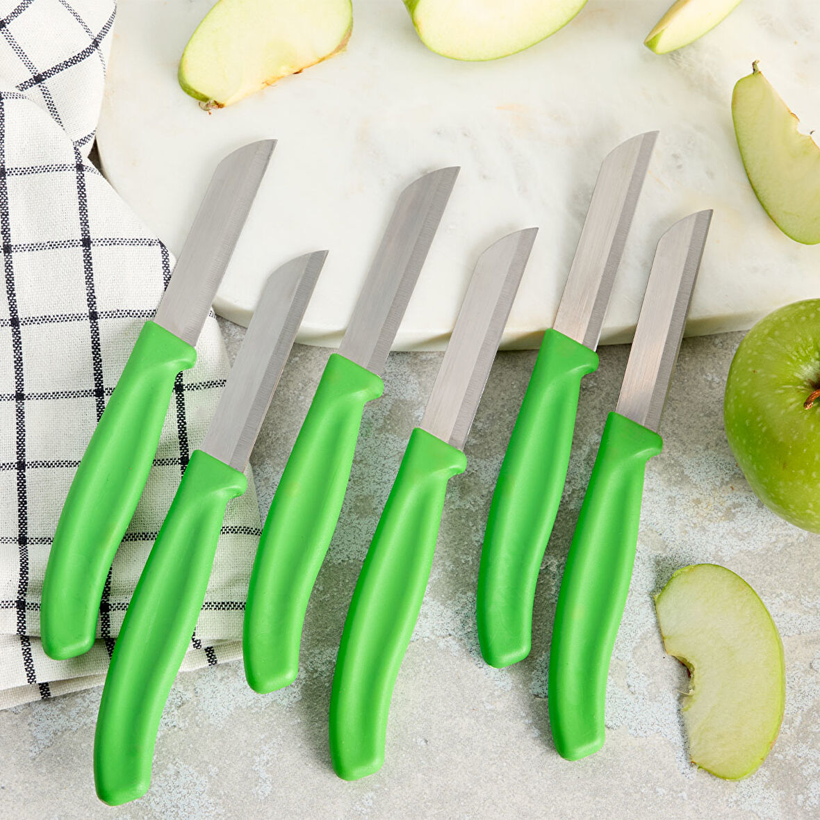 Aryıldız Mira 6 Parça Meyve Bıçak Seti Yeşil