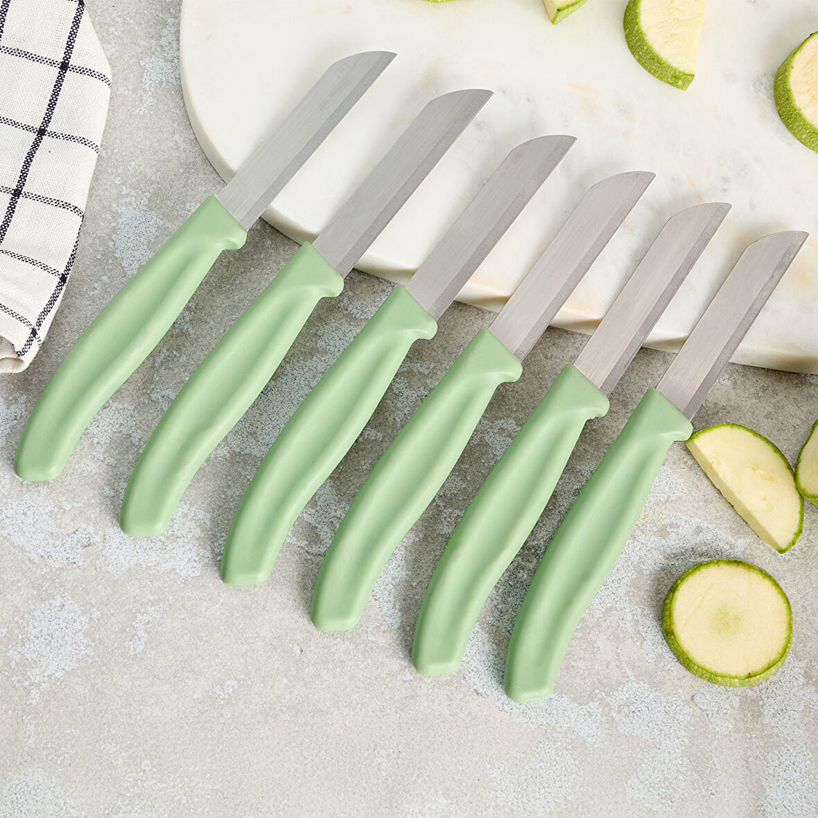 Aryıldız Mira 6 Parça Meyve Bıçak Seti Yeşil