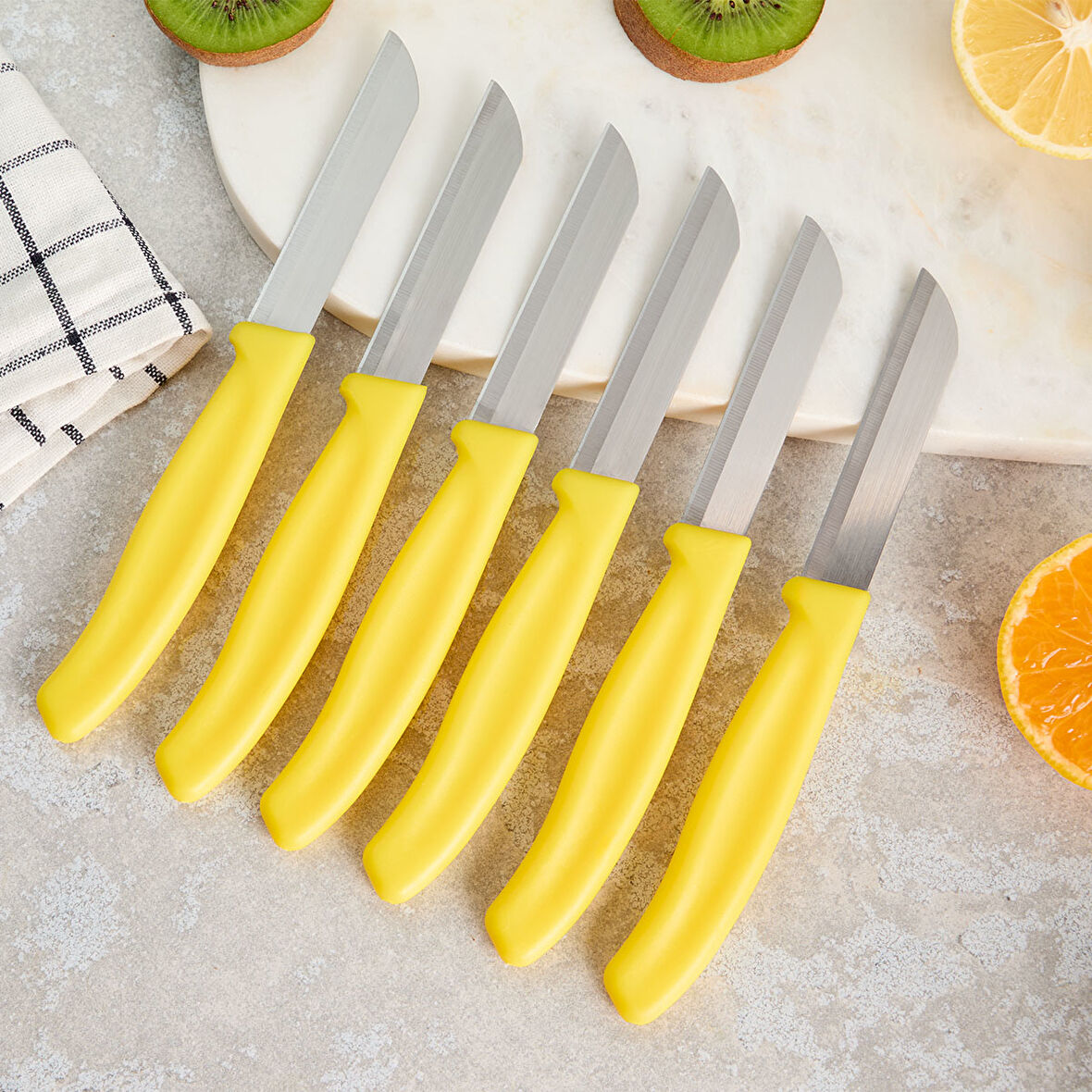 Aryıldız Mira 6 Parça Meyve Bıçak Seti Sarı