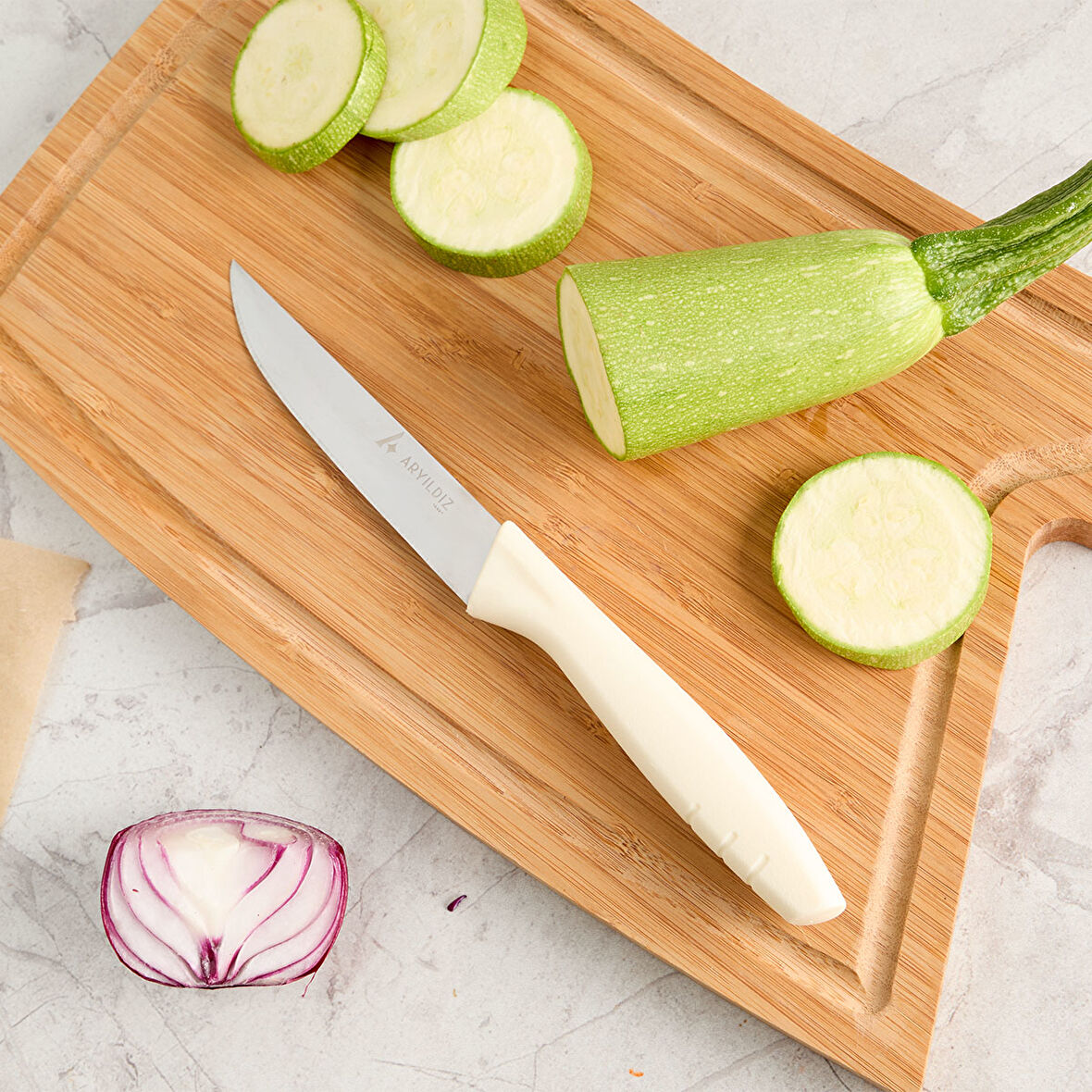 Aryıldız Primo Sebze Bıçağı Fil Dişi 11 cm