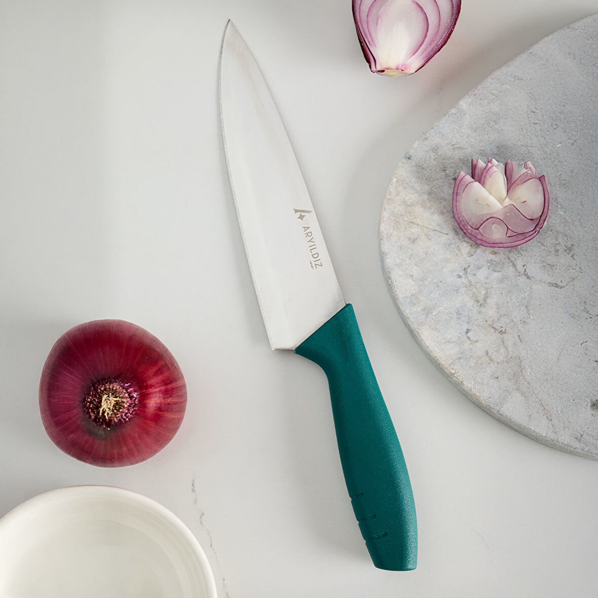 Aryıldız Primo Şef Bıçağı Yeşil 19 cm