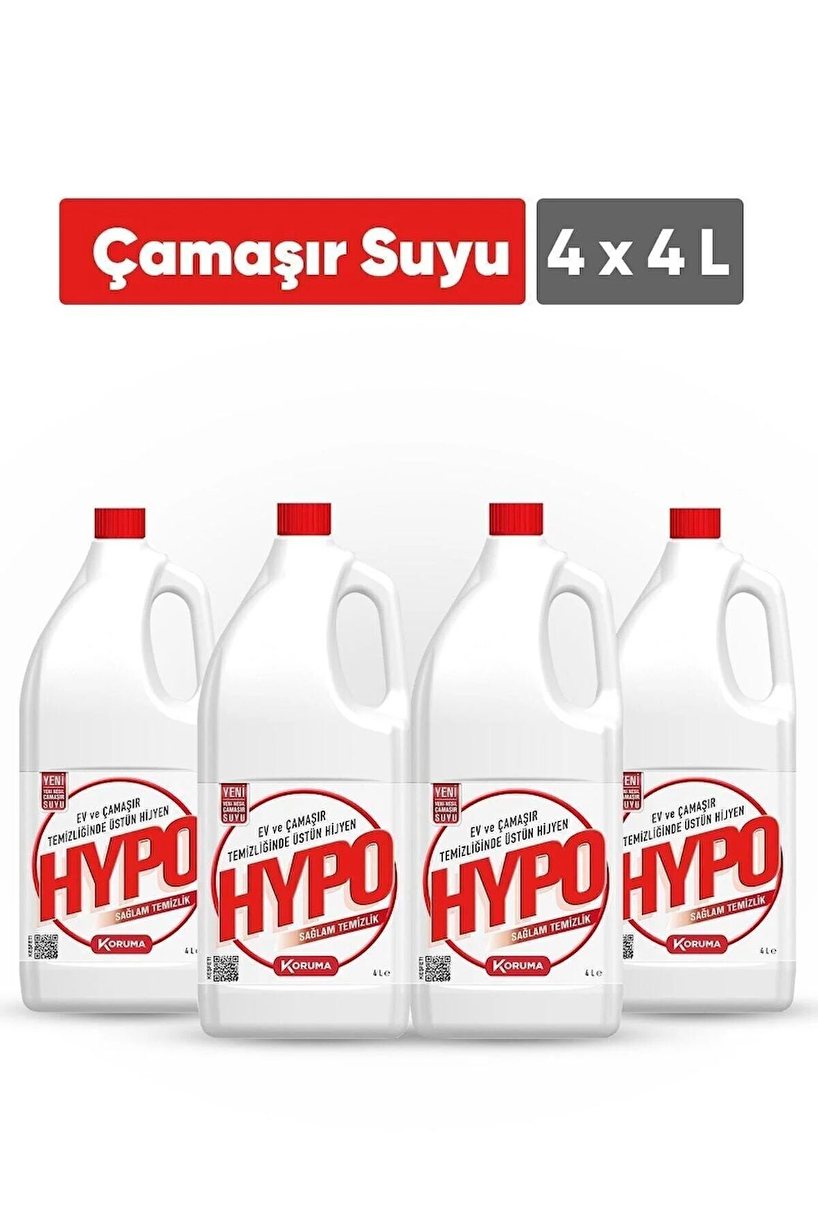 Hypo Çamaşır Suyu 4000 Ml - 4`lü Paket