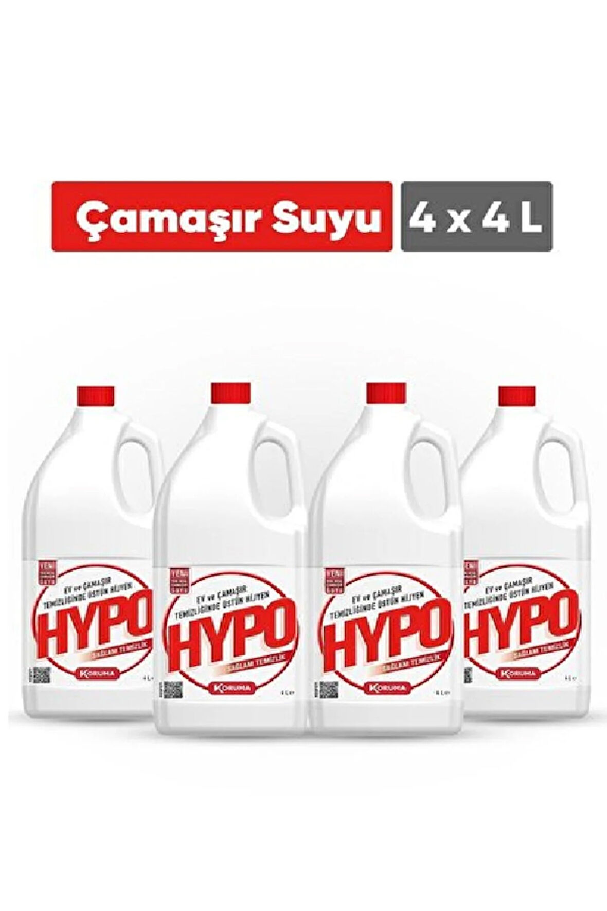 Koruma Hypo Çamaşır Suyu 4 Lt 4 Adet