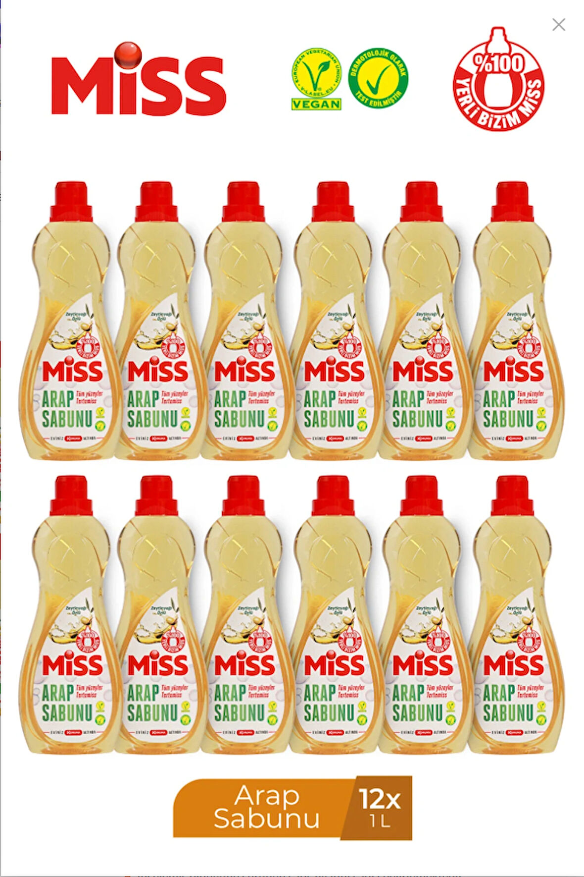 MİSS SIVI ARAP SABUNU 1 L x 12 ADET