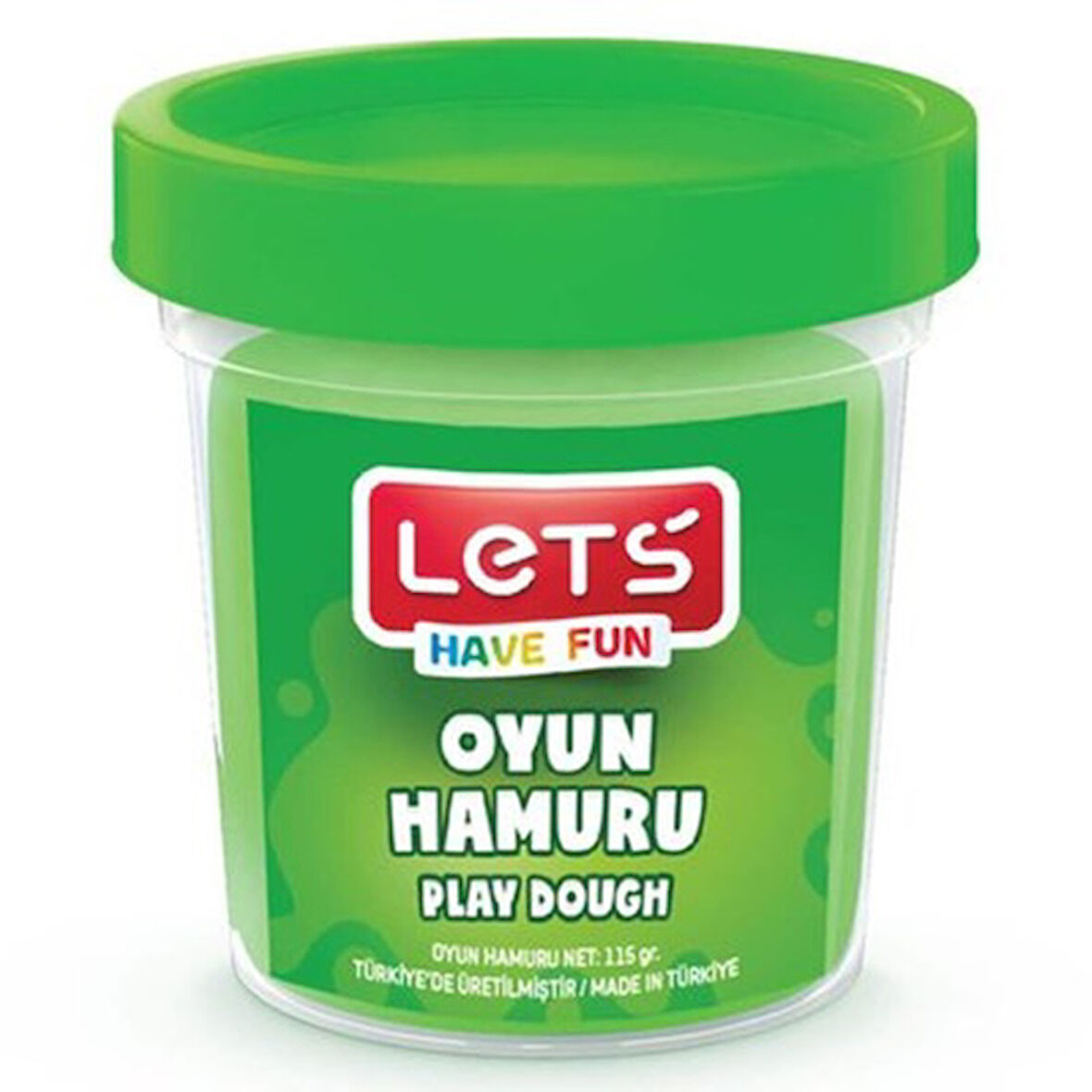 Lets Oyun Hamuru 115 Gr Yeşil - 4 adet
