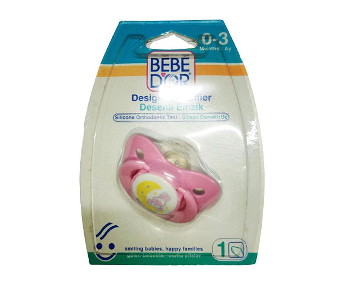 Bebedor 0-3 Ay Silikon Desenli Emzik 191 - Pembe