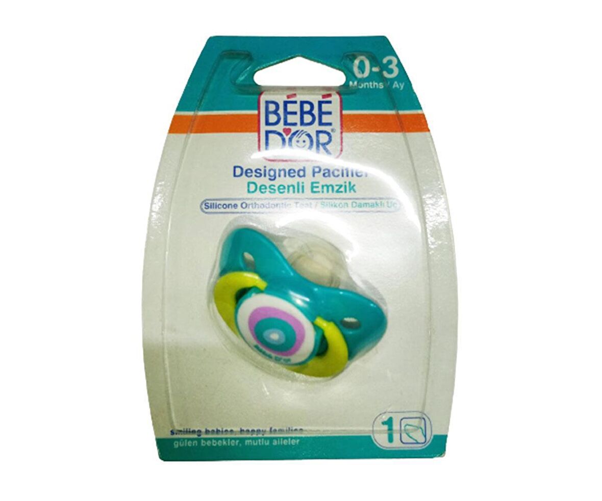 Bebedor 0-3 Ay Desenli Emzik 191 - Turkuaz