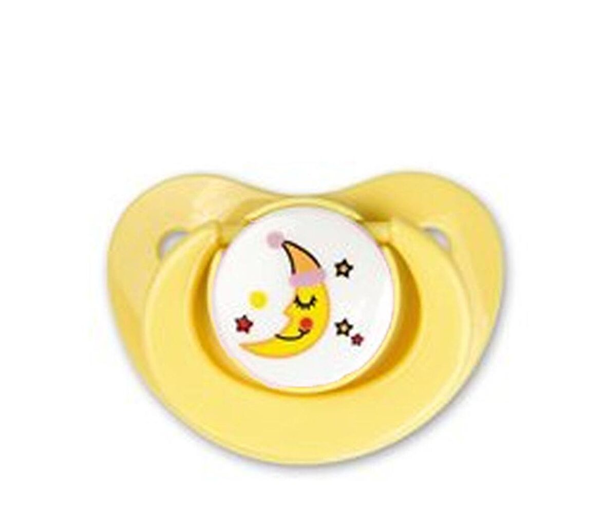 Bebedor 0-3 Ay Silikon Desenli Emzik 191 - Sarı