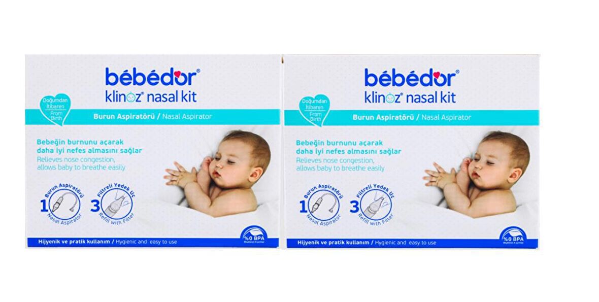 Bebedor Klinoz Bebek Aspiratörü + Bebedor Klinoz Bebek Aspiratörü 2 li